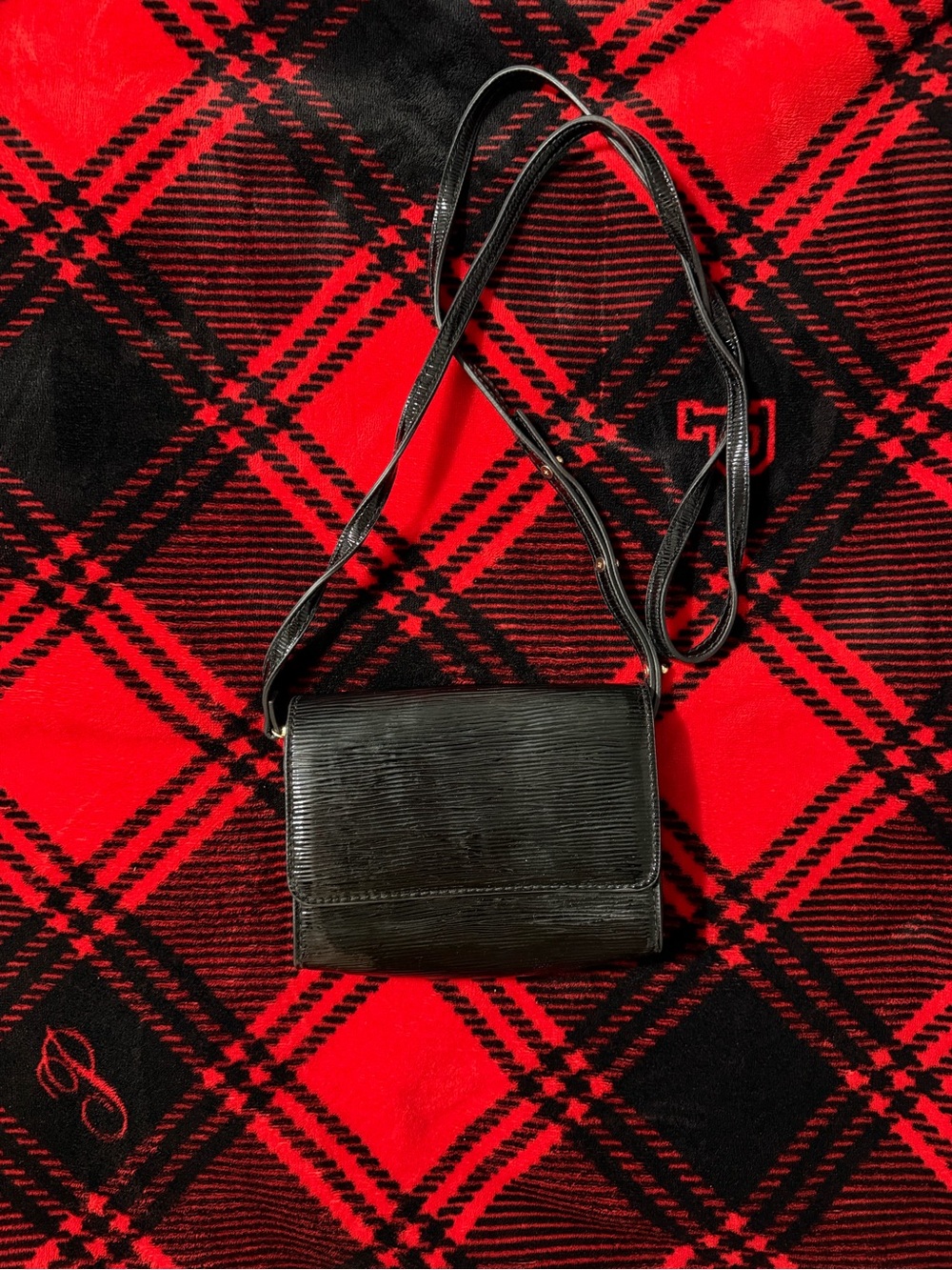 H&M Black Textured Crossbody Bag | Mini